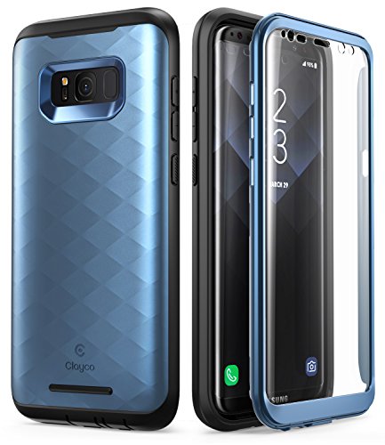 Cover per Galaxy S8 [Serie Hera] [Versione aggiornata] - Cover integrale robusta con pellicola protettiva integrata per Samsung Galaxy S8 (versione 2017) - Blu