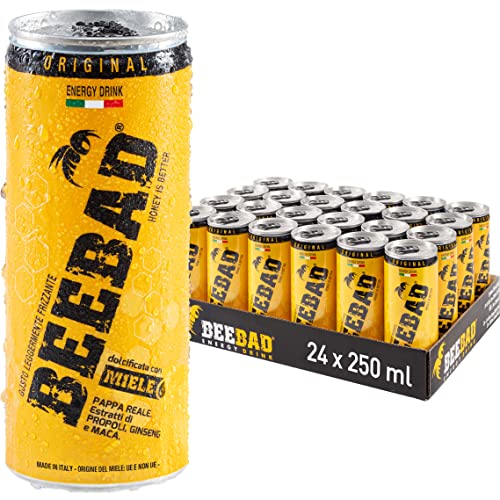 BEEBAD Energy Drink - (cartone da 24 lattine da 250ml)
