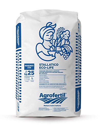 Agrofertil Stallatico Pellettato Concime Organico Biologico Azotato Eco-Life 25 kg