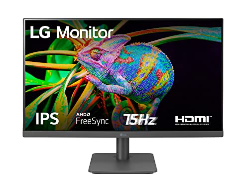LG 24MP400 Monitor 24' Full HD LED IPS, 1920x1080, 5ms, AMD FreeSync 75Hz, VGA, HDMI 1.4 (HDCP 1.4), Flicker Safe, Grigio Antracite