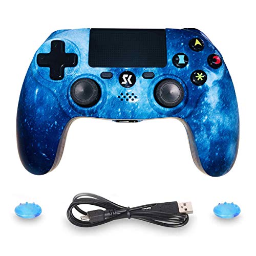 P4 Controller High Precision Gamepad per P4, controller compatibile con Playstation 4/Slim/Pro（bleu）