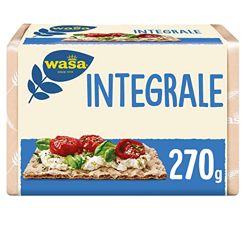 Wasa Integrale, Cracker Integrali e Ricchi di Fibre, 270 g, Extra-Sottili