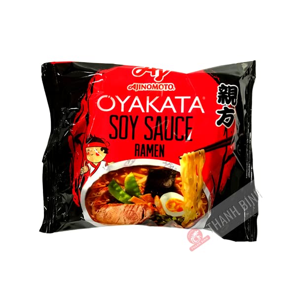 Ajinomoto, Oyakata Noodles Soy Sauce Ramen, Noodles Istantanei alla Salsa di Soia, Pronti in 3/4 Minuti, Ottimi per uno Snack Veloce e Saporito, Ideali in Qualsiasi Momento, Confezione da 83 g