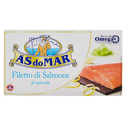 Asdomar Filetti di Salmone al Naturale, 150g