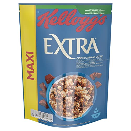Kellogg's Cereali Integrali Extra, con Cioccolato al Latte, 500 G