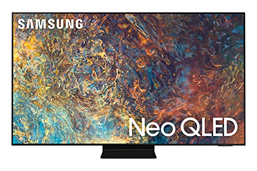 Samsung TV Neo QLED QE85QN90AATXZT, Smart TV 85' Serie QN90A, Neo QLED 4K UHD, Alexa integrato, Titan Black, DVB-T2 [Efficienza energetica classe E]