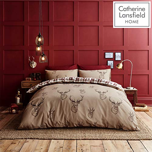 Catherine Lansfield - Set di Copripiumino Matrimoniale e federe in cotone per letto king (230x220 cm)