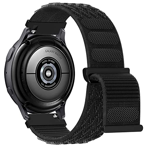 SUPORE cinturino di ricambio per Galaxy Watch Active 40 mm, universale, sportivo, 20 mm, per Samsung Galaxy Watch 42 mm, Gear 2 Classic, Gear Sport, Garmin Vivoactive 3, Forerunner 645 (nero 2)