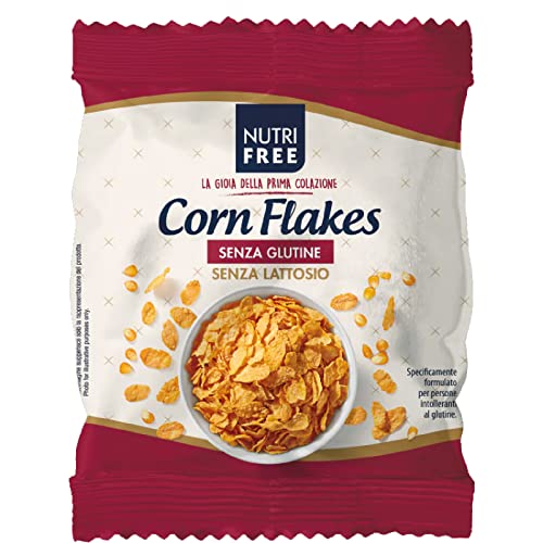 Cereali NutriFree Corn Flakes 20 Pacchetti da 25 g Senza Glutine Monoporzione