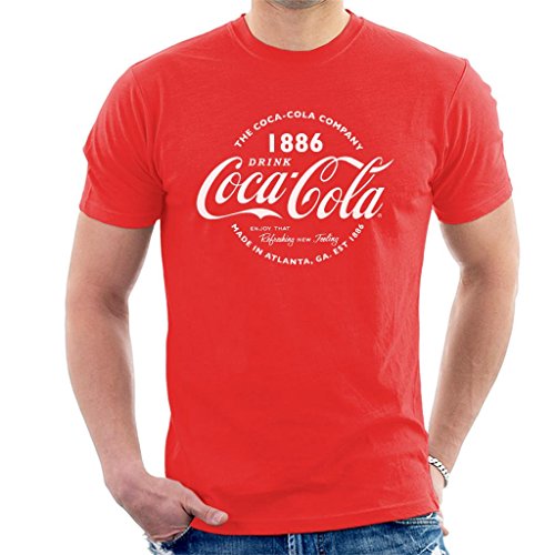 Coca Cola Retro Logo White Text Men's T-Shirt