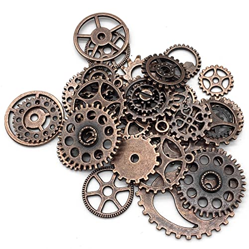 Zeayebsr 40g Steampunk Gears Vintage Steampunk Gears Set ciondolo in metallo per la creazione di gioielli