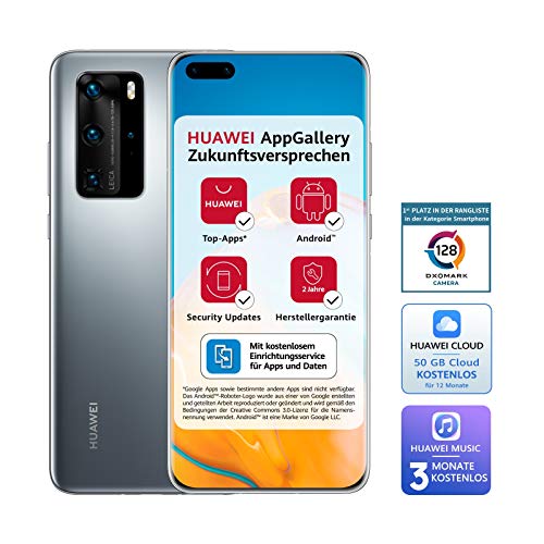Huawei P40 Pro Smartphone, 8 GB, Argento (Silver Frost)