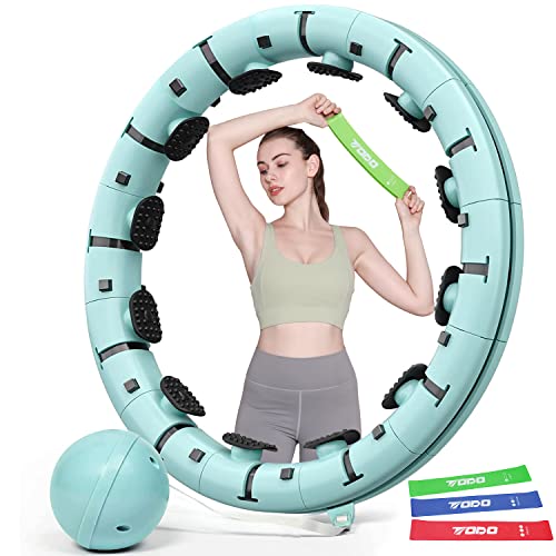 FITODO Smart Hula Fitness Hoop Plus Size 130cm, Perdita Peso, Hoola Hoop Fitness per Perdere Peso e Modellare l'addome