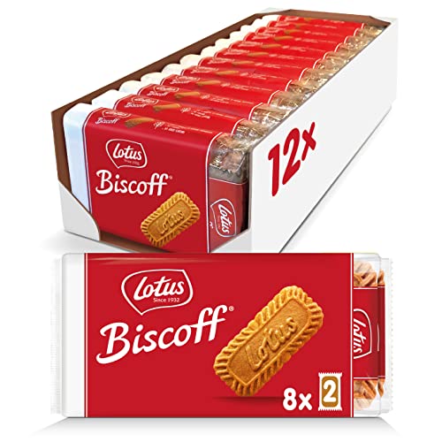 Lotus Biscoff Pocket | Biscotti Caramellati | Vegani | Senza Coloranti e Senza Aromi Aggiunti | Gusto Unico e Croccante | 12 Bustine da 8 Confezioni, Monoporzioni da 2 Biscotti | 1.48 kg