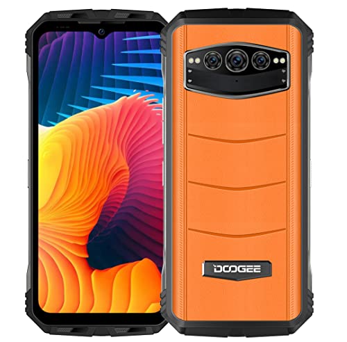 DOOGEE 5G Rugged Smartphone V30, SIM, Dimensity 900 8GB+256GB, 6.58'' 120Hz FHD+, 108MP Triple AI Fotocamera (20MP Visione Notturna), 10800mAh Batteria, Android 12 Cellulare Impermeabile, Arancione