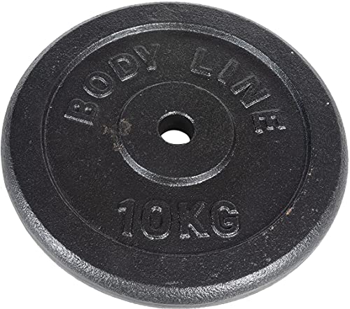 Bodyline Disco Peso da 10kg in ghisa per Allenamento con bilanciere