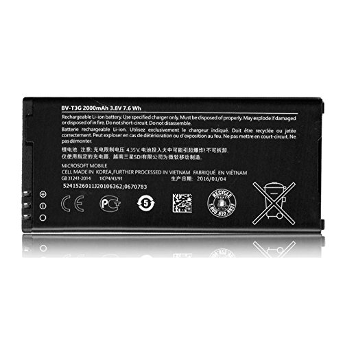 Microsoft Batteria Originale BV-T3G Lumia 650-2000 mAh LI-Ion Bulk