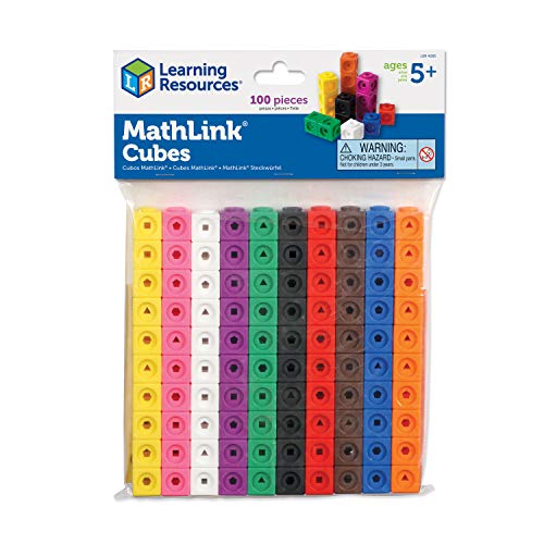 Learning Resources- Cubi Mathlink (Set da 100), Colore, 765023042856