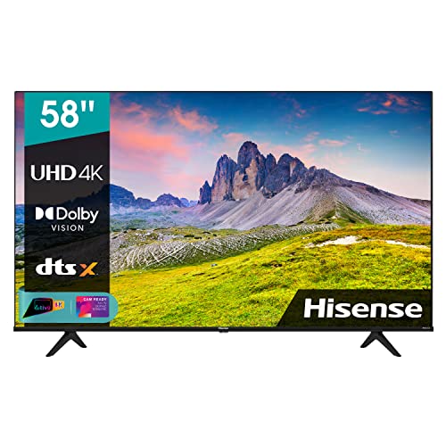 Hisense 58' UHD 58A6CG, Smart TV VIDAA 5.0, HDR Dolby Vision, IPS, Controlli vocali Alexa / Google Assistant, Tuner DVB-T2/S2 HEVC 10, lativù 4K