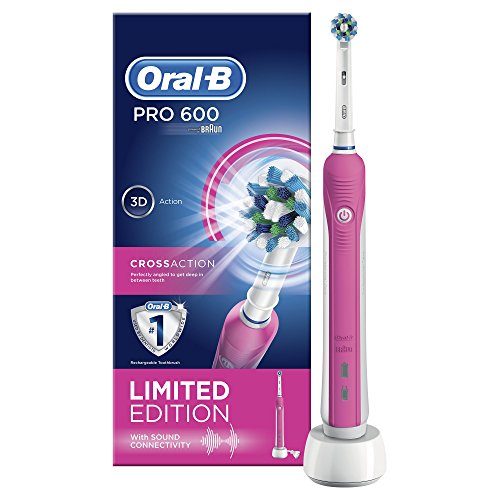 Oral-B New Pro 600 Pink - Limited Edition With Sound Connectivity