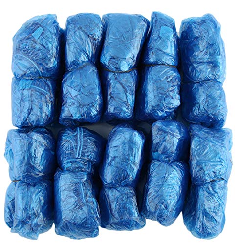 itYukiko 100 pezzi/set copriscarpe in plastica usa e getta per ambienti esterni pioggia impermeabile