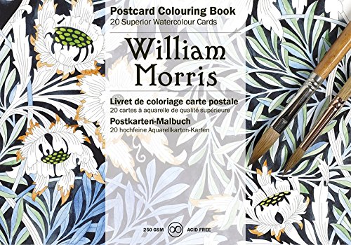 Pepin William Morr Cartolina per Acquarelli, 10.5 X 15 cm: Postcard Colouring Books